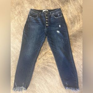 KanCan Skinny Jean Distressed Ankle